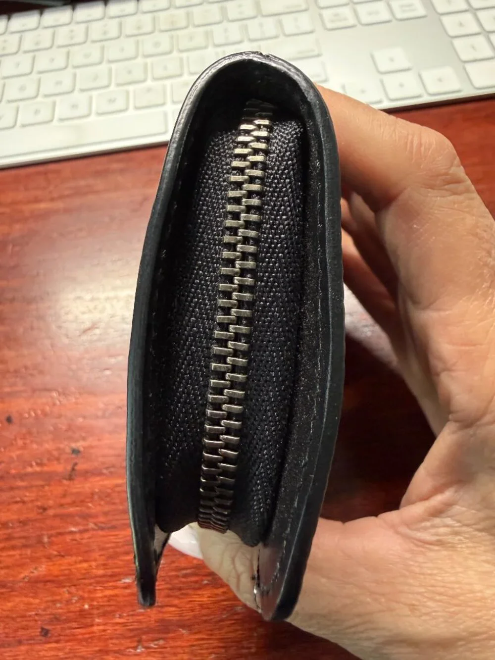 Authentic Louis Vuitton Black Coin Purse